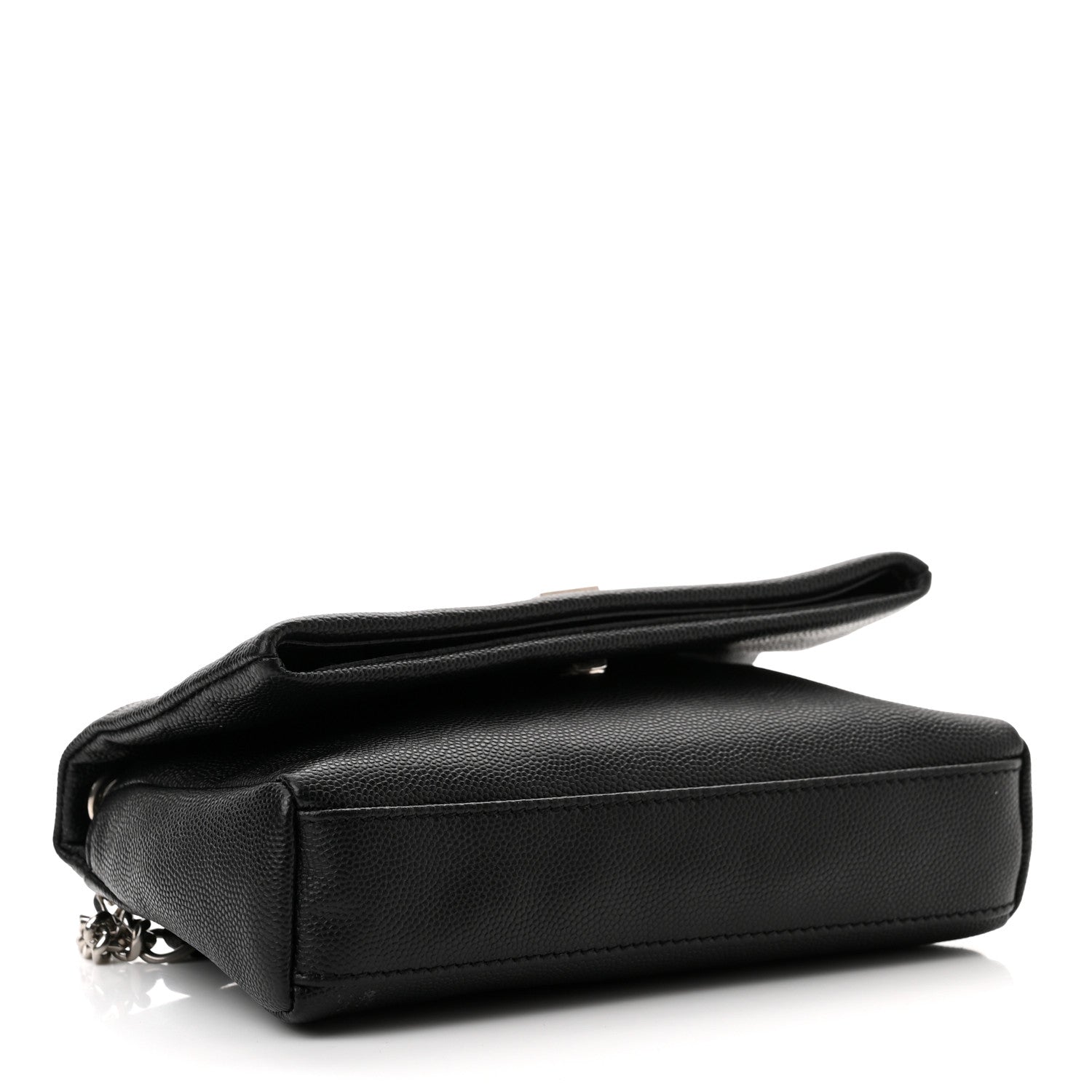 Saint Laurent Grain De Poudre Monogram Toy West Hollywood Fold-Over Bag Black 4 of 10