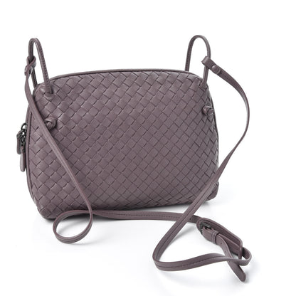 Bottega Veneta Nappa Intrecciato Nodini Crossbody Messenger Violet 2 of 8