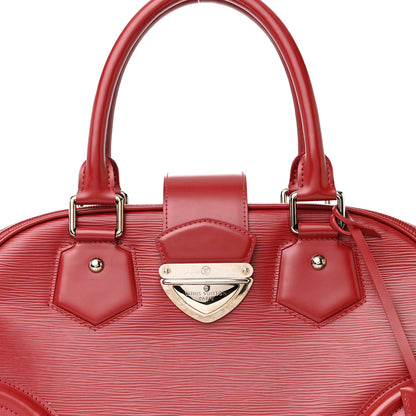 Louis Vuitton Epi Bowling Montaigne GM Red 7 of 14