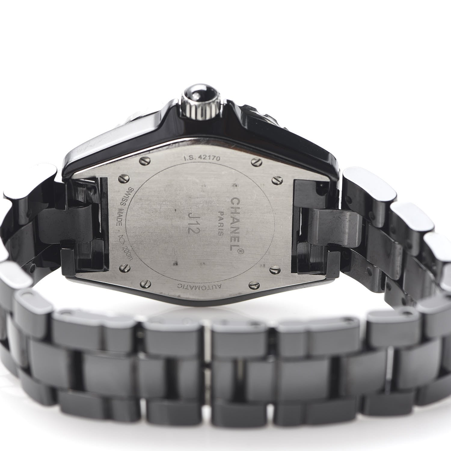 Chanel Stainless Steel Ceramic Ruby 38mm J12 Automatic Watch Black 5 of 6