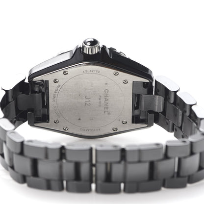 Chanel Stainless Steel Ceramic Ruby 38mm J12 Automatic Watch Black 5 of 6