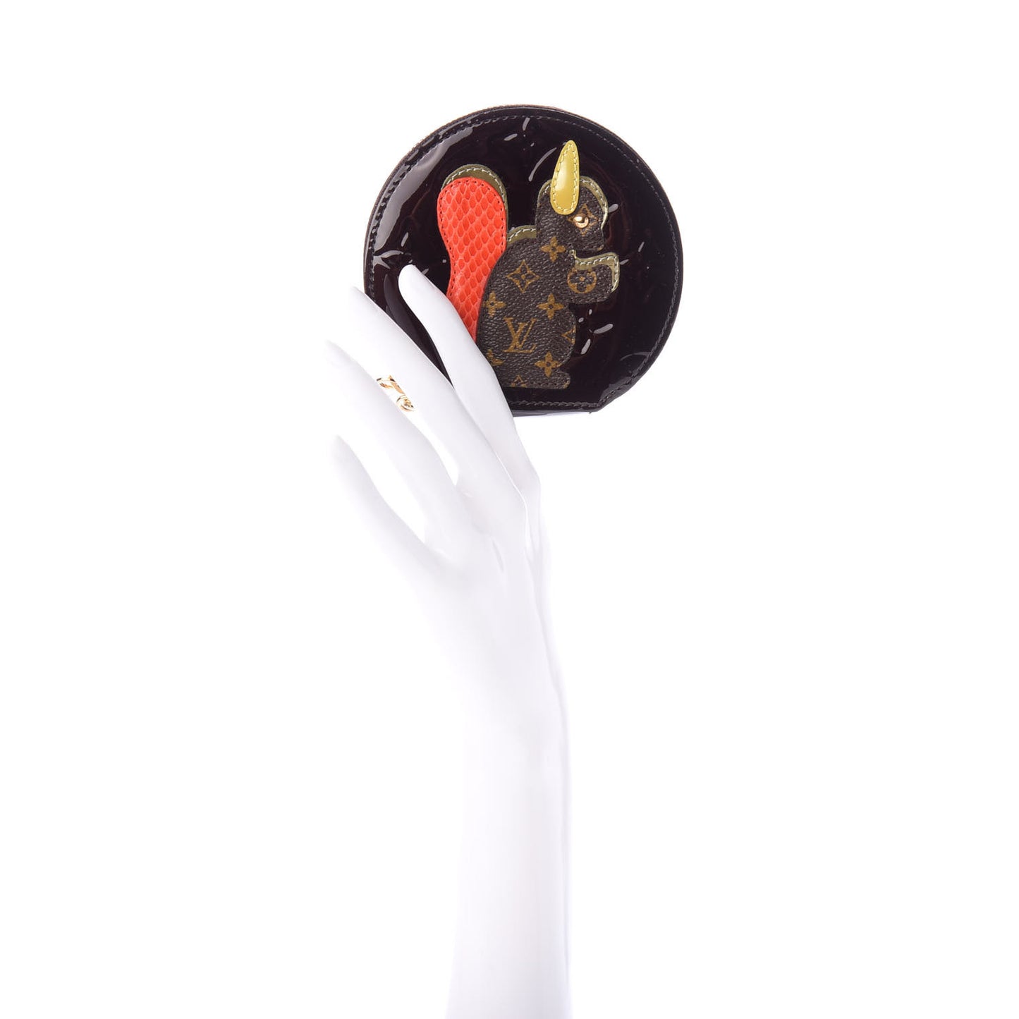 Vernis Animania Ecureuil Squirrel Round Coin Purse Amarante