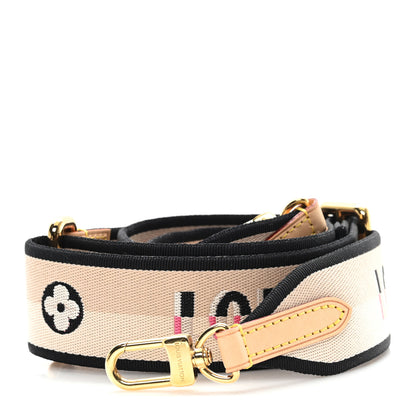 Louis Vuitton Jacquard Speedy Bandouliere 20 Shoulder Strap Black 1 of 3