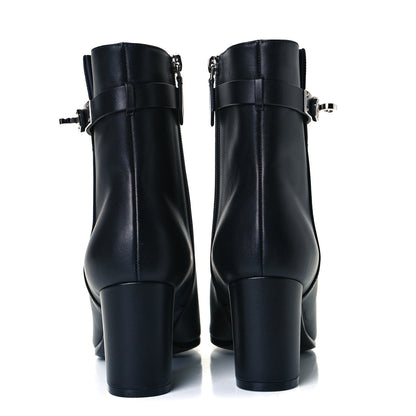 Hermes Calfskin Saint Germain Ankle Boots 37 Black 5 of 10