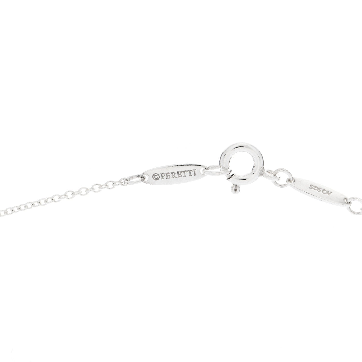 Tiffany Sterling Silver 11mm Elsa Peretti Open Heart Pendant Necklace 4 of 9