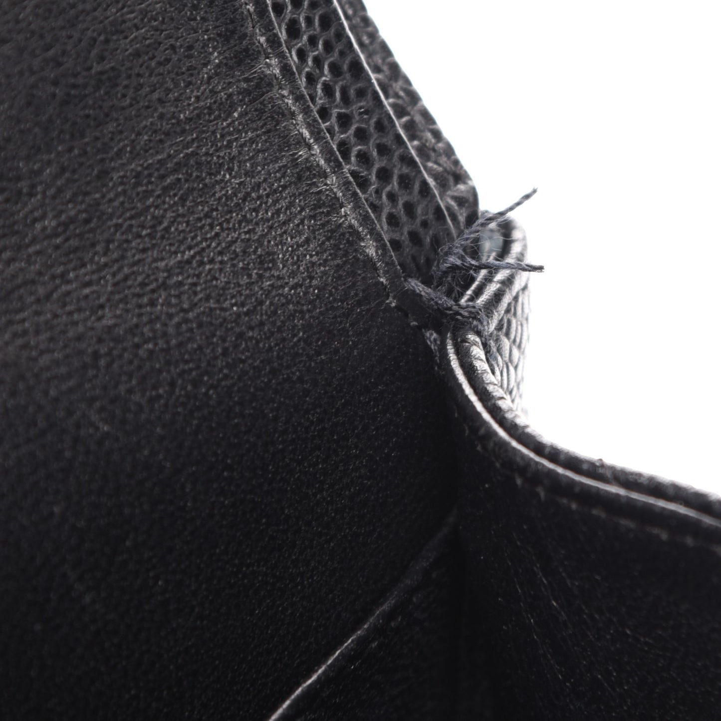 Caviar Quilted Small Double Flap Black