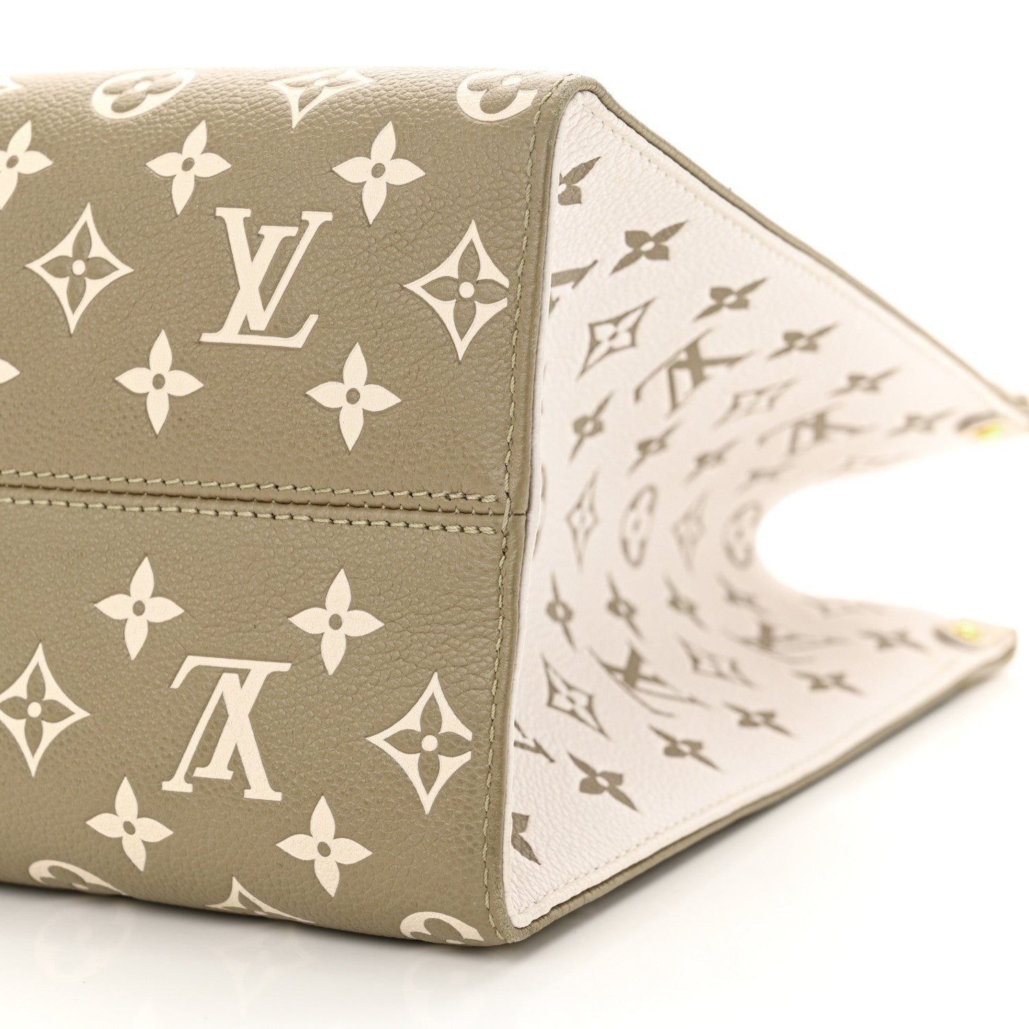 Louis Vuitton Empreinte Monogram Spring In The City Onthego MM Kaki Beige Cream 9 of 12