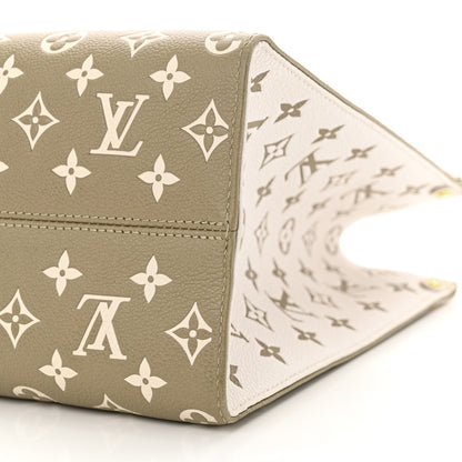 Louis Vuitton Empreinte Monogram Spring In The City Onthego MM Kaki Beige Cream 9 of 12