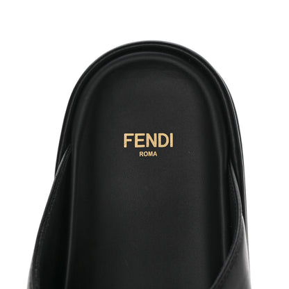 Fendi Vitello Womens Fendigraphy Slide Sandals 38 Black 7 of 7