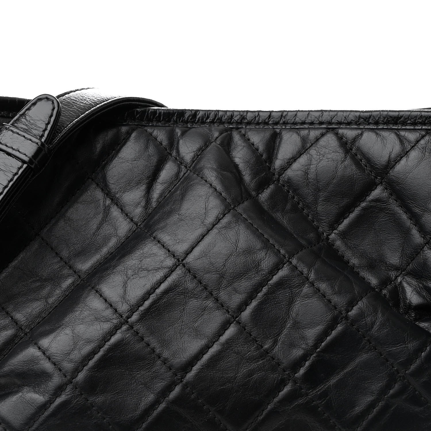 Chanel Aged Calfskin Quilted Large Gabrielle Hobo Black 8 of 10