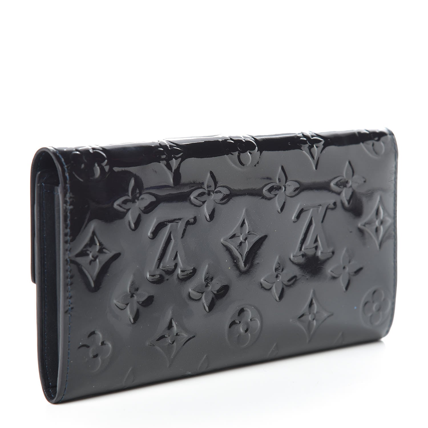 Louis Vuitton Vernis Sarah Wallet Blue Infini 3 of 8