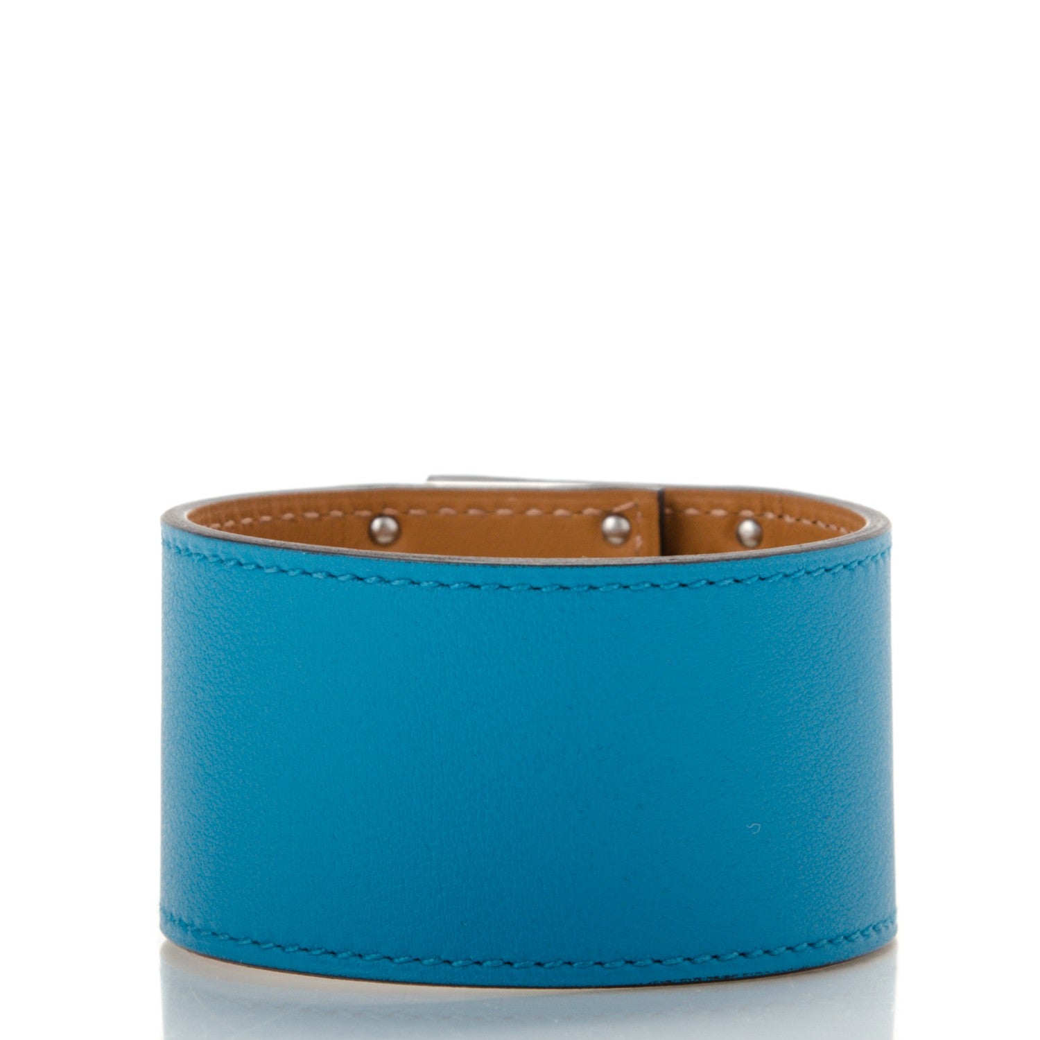 Hermes Swift Kelly Dog Bracelet Cuff M Bleu Zanzibar 3 of 6