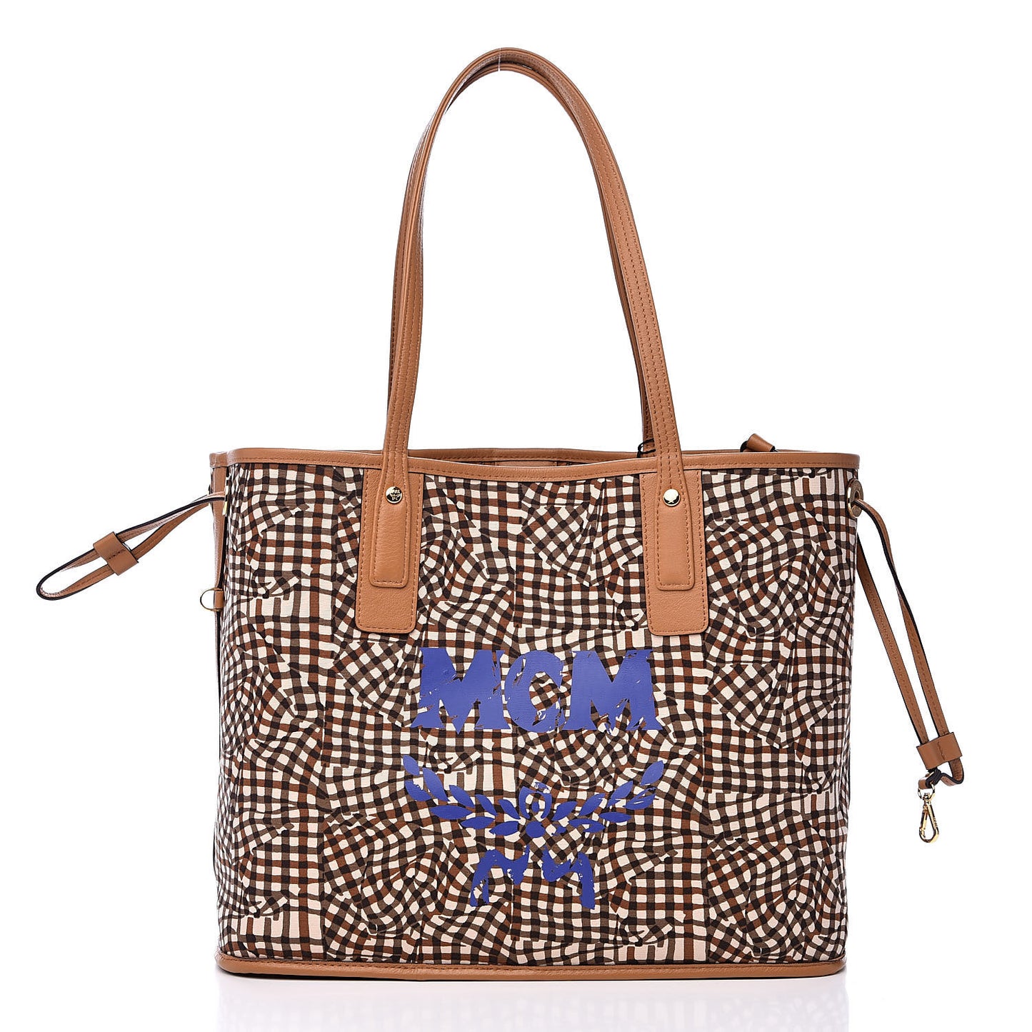 Visetos Medium Liz Reversible Shopper Tote Cognac
