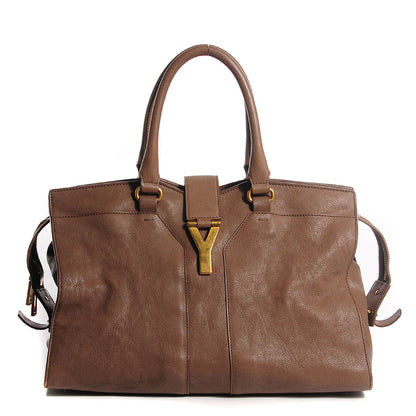 Saint Laurent Sheepskin Medium Cabas ChYc Brown 1 of 9