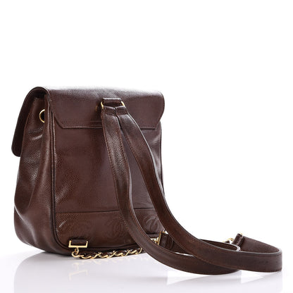 Chanel Caviar CC Backpack Brown 2 of 20