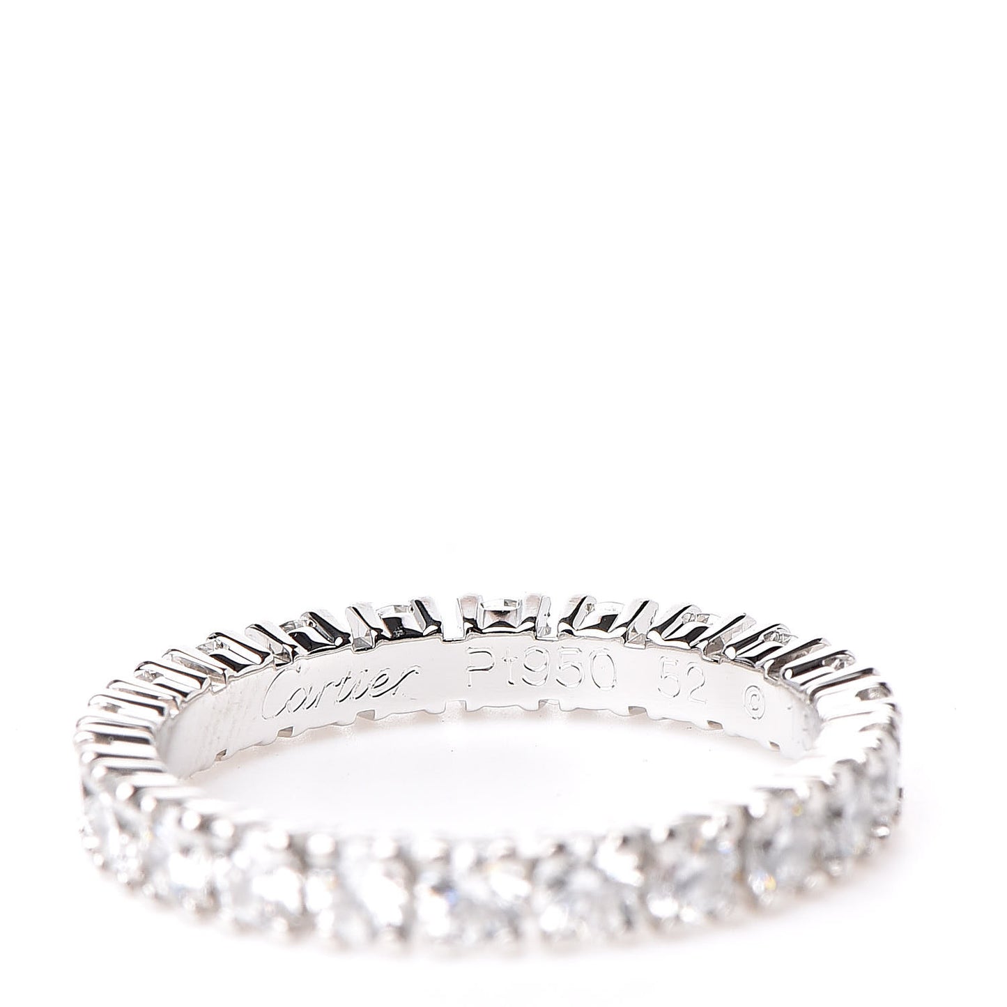 Platinum Diamond 1.52ct Eternity Ring 52 6