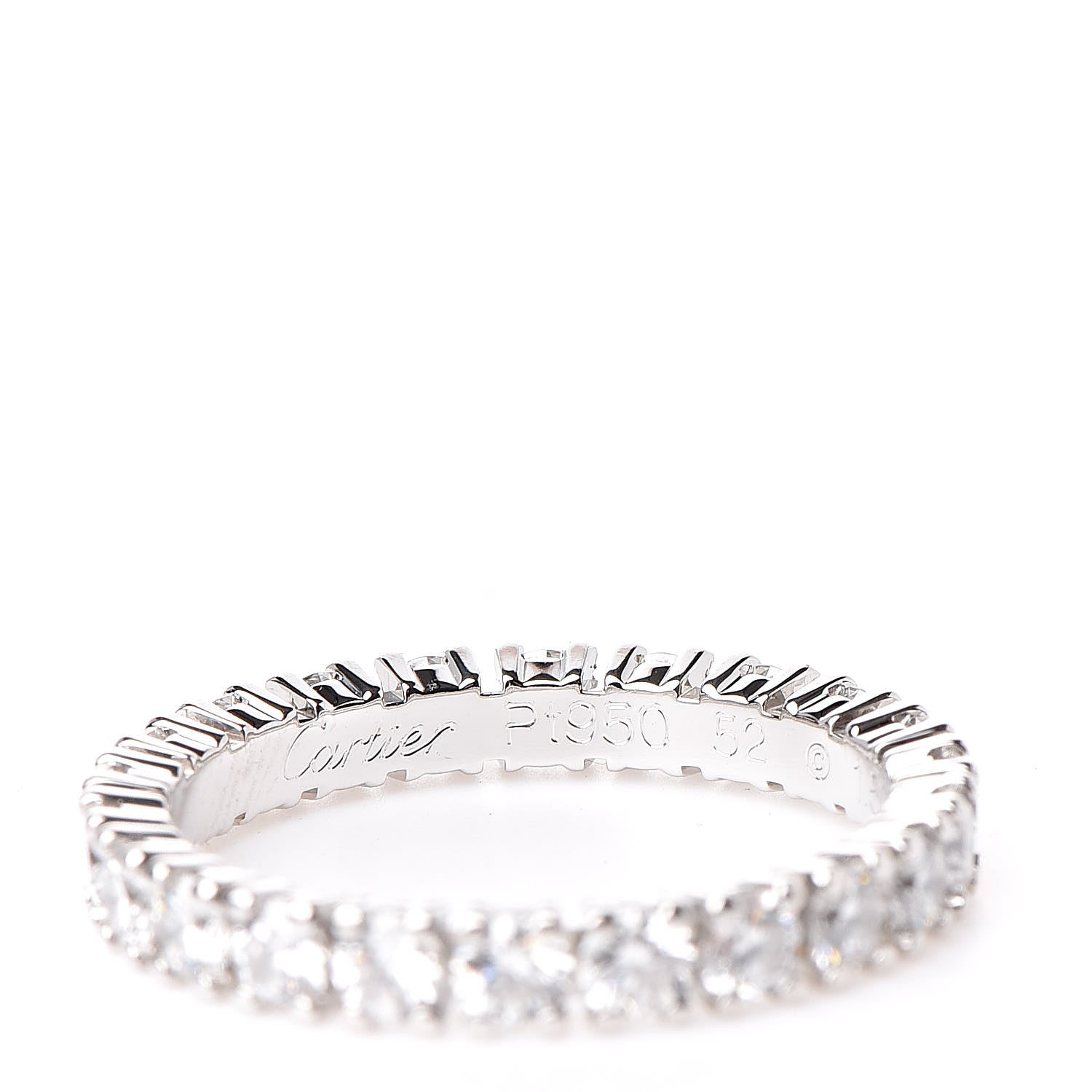 Cartier Platinum Diamond 1.52ct Eternity Ring 52 6 4 of 6