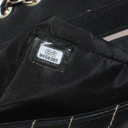 Chanel Lambskin Small Single Flap Bag Black and Blush 8 of 9