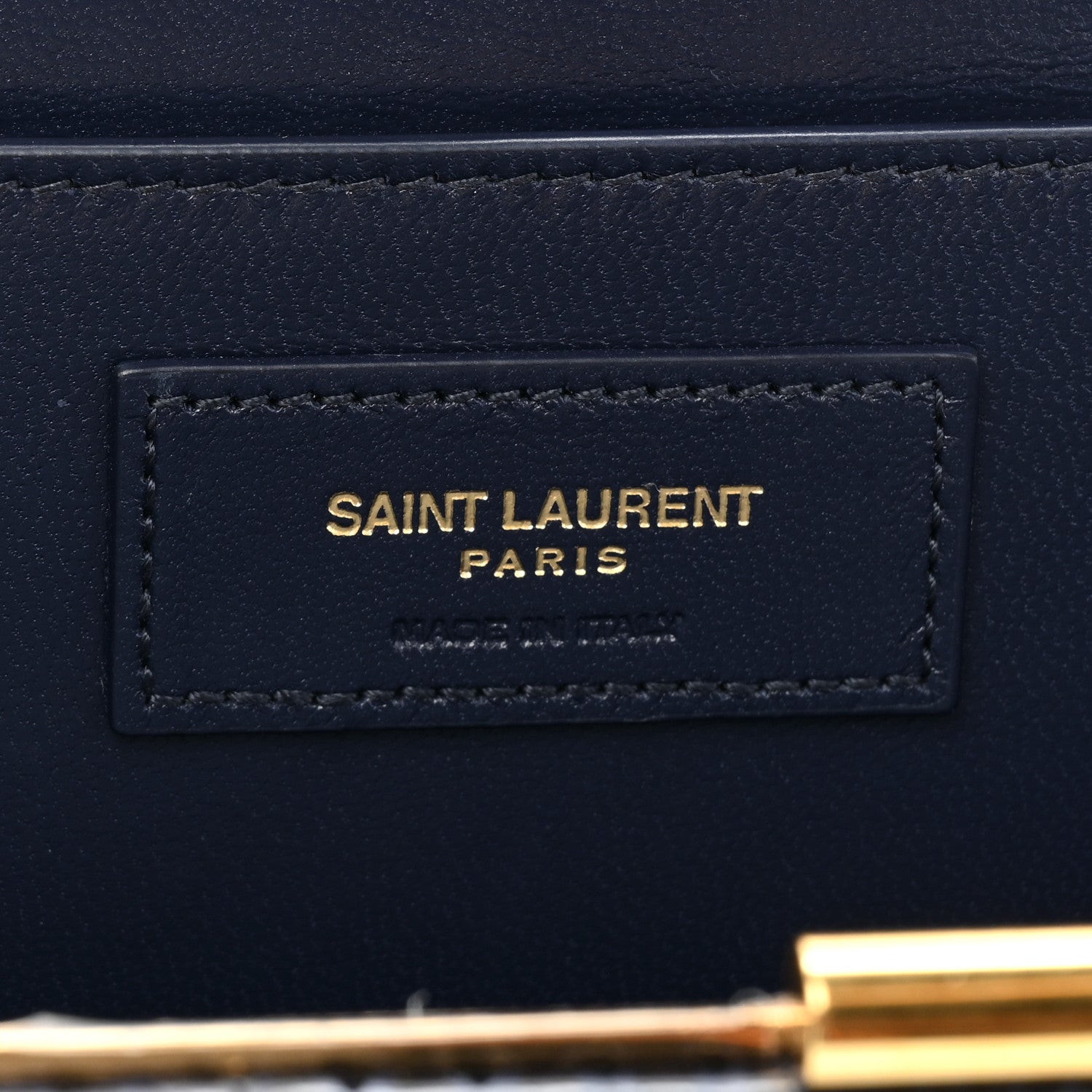 Saint Laurent Snakeskin Midnight Clutch Black 6 of 15