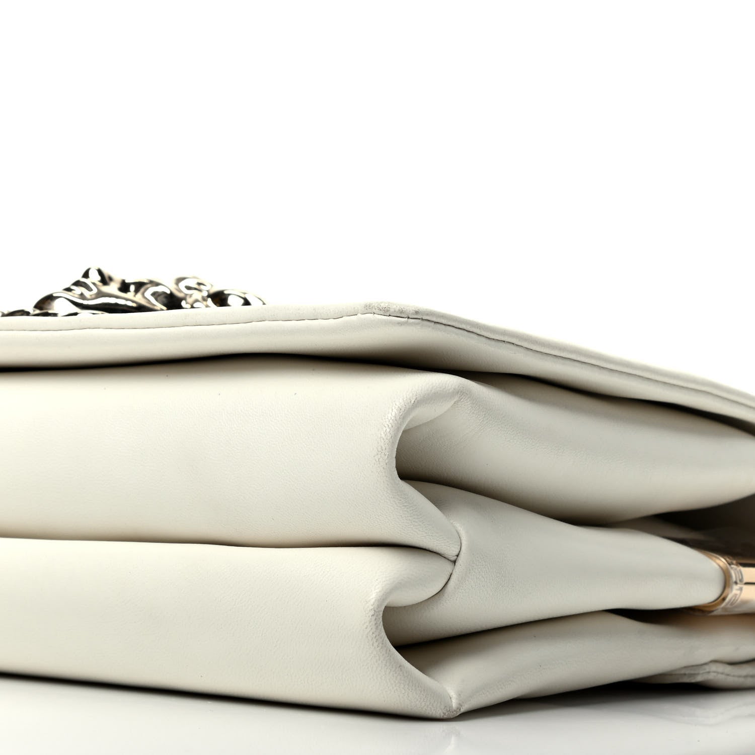Versace Nappa Palazzo Sultan Shoulder Bag White 9 of 10