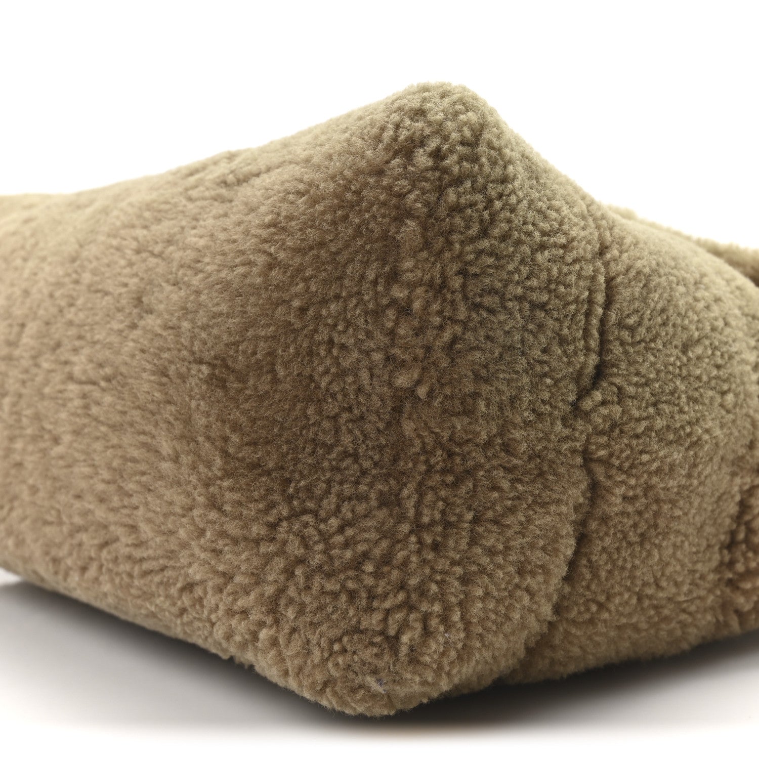 Saint Laurent Shearling Quilted Small Loulou Monogram Chain Satchel Cinnamon 10 of 10