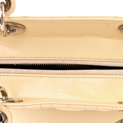 Christian Dior Patent Cannage Large Lady Dior White 12 of 21