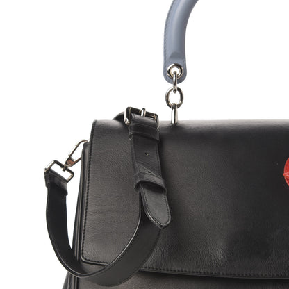 Christian Dior Smooth Calfskin Tri-Color Medium Be Dior Flap Black Blue Red 13 of 13