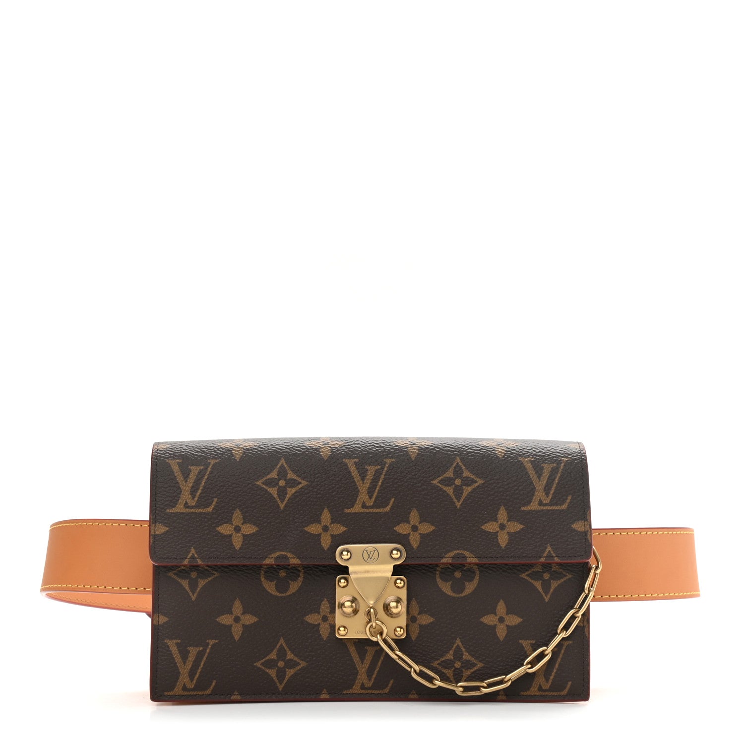 Louis Vuitton Monogram S Lock Belt Pouch MM 1 of 25