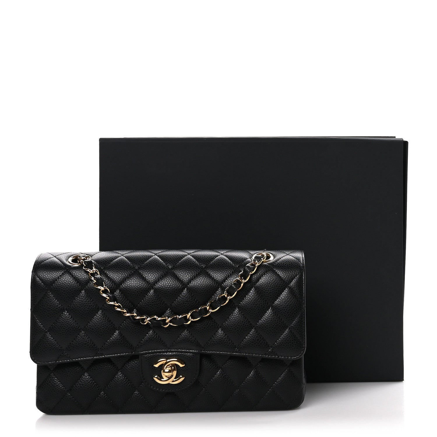 Chanel Caviar Quilted Medium Double Flap Black 10 of 10