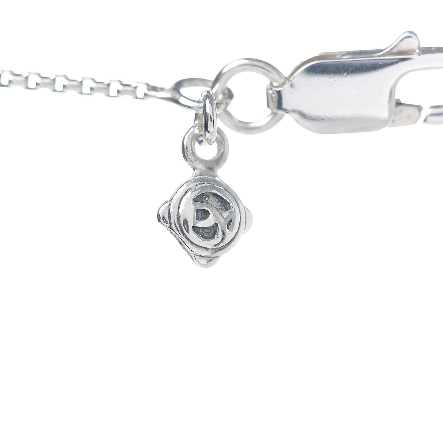 Sterling Silver Diamond Mobile Circle Pendant Necklace