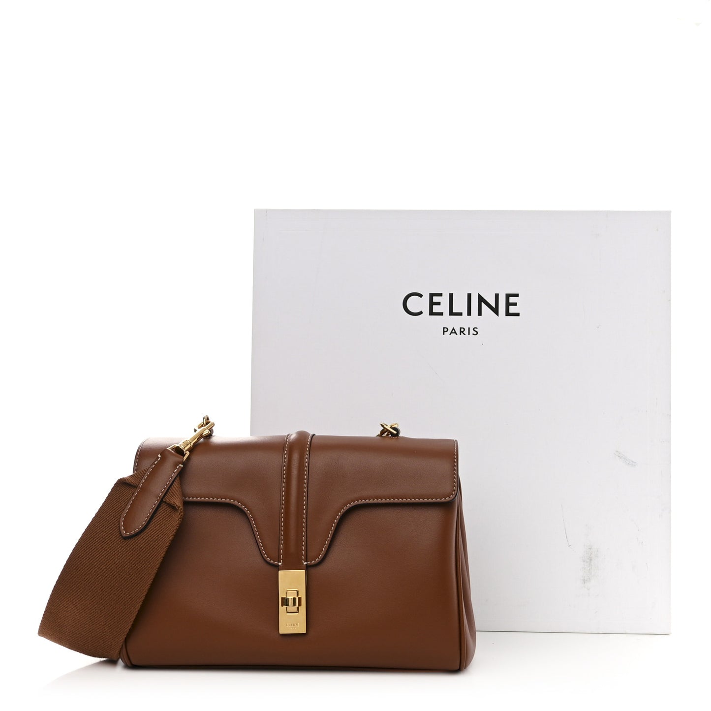 Smooth Calfskin Teen 16 Crossbody Bag Soft Tan