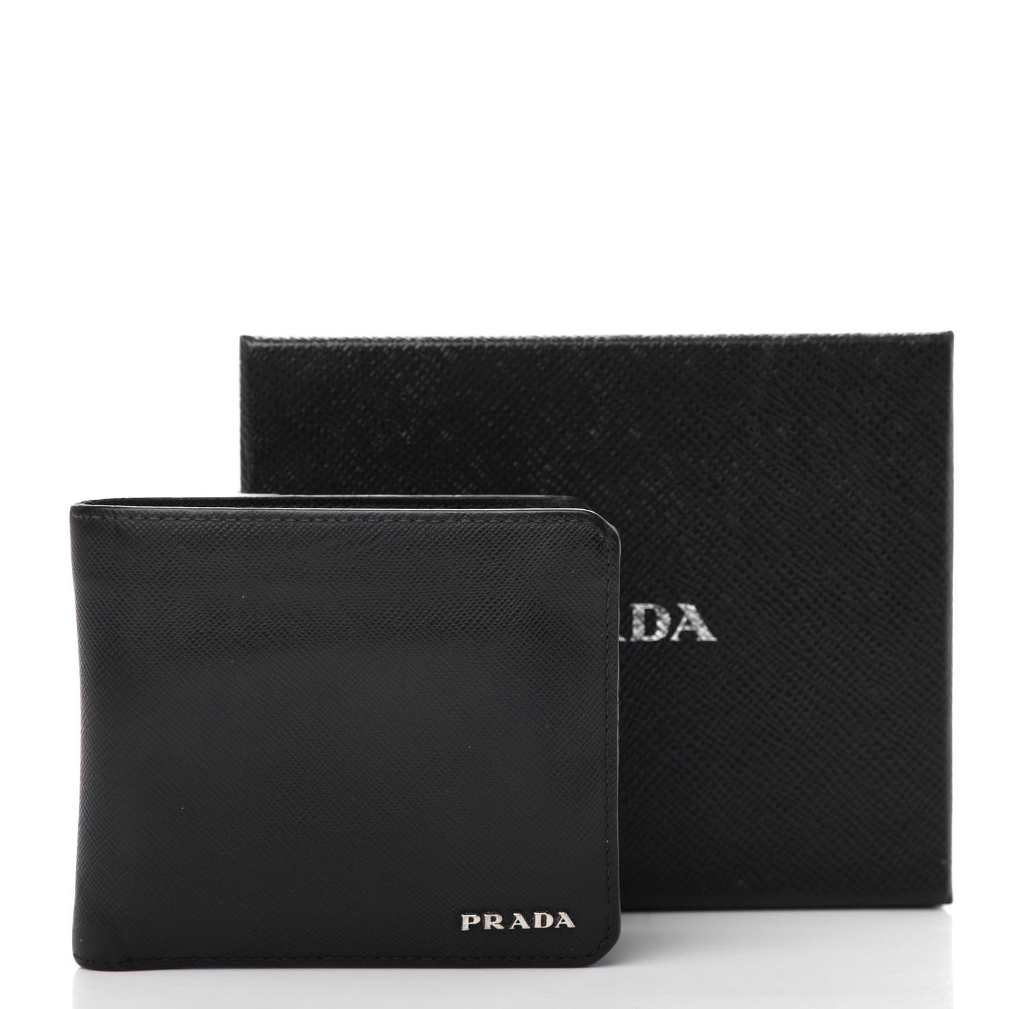 Saffiano Bi-Fold Wallet Black