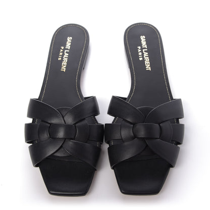 Saint Laurent Calfskin Nu Pied 05 Slide Sandals 35.5 Black 5 of 12