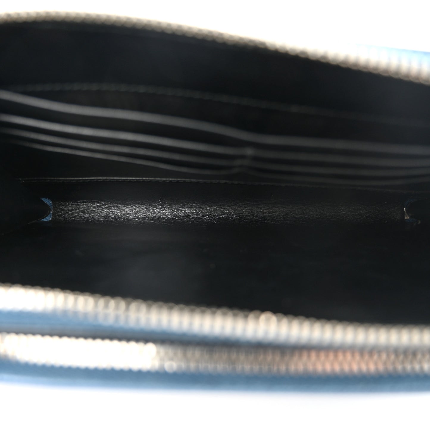 Saffiano Travel Double Zip Crossbody Belt Bag Cobalto