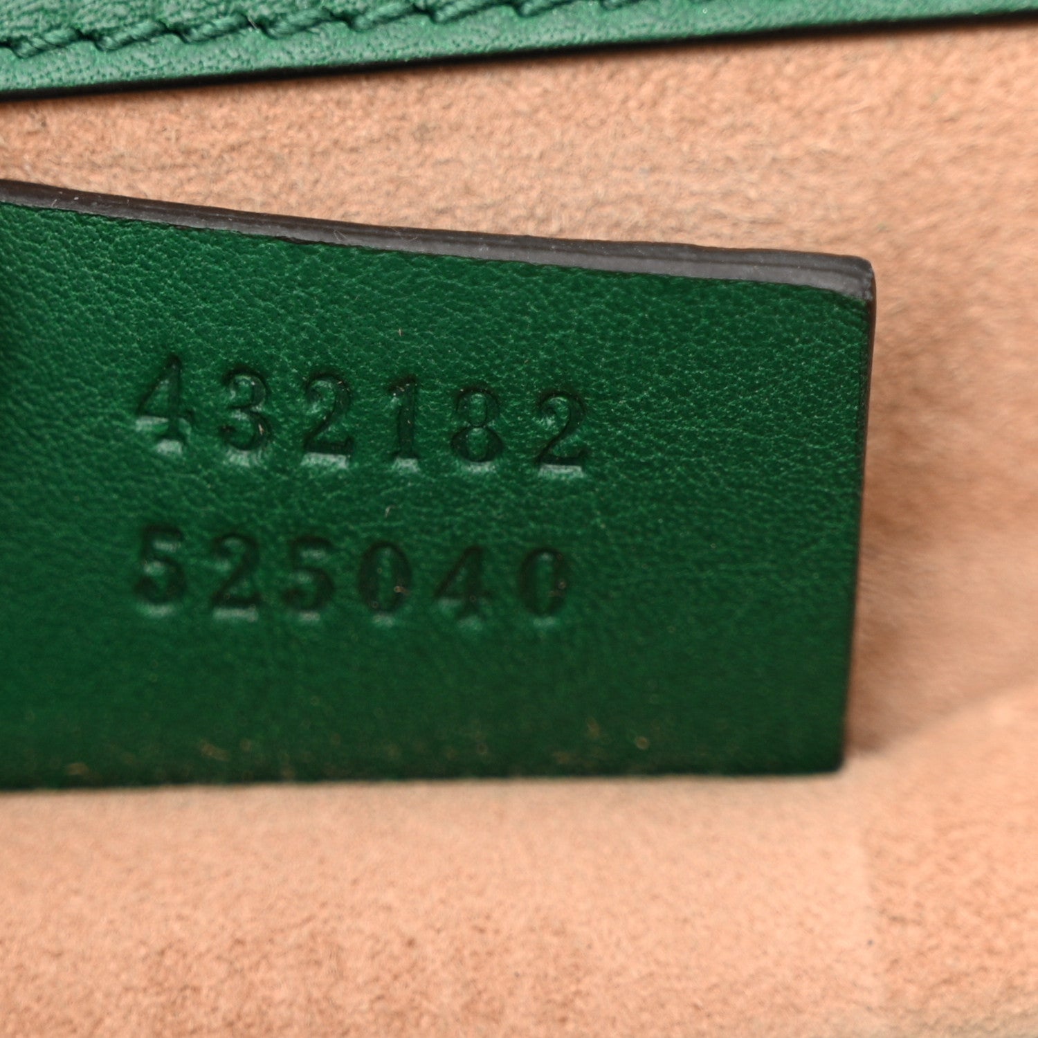 Gucci Calfskin Studded Small Padlock Shoulder Bag Emerald 7 of 13