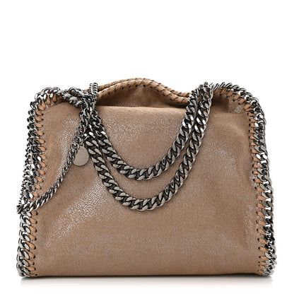 Stella McCartney Shaggy Deer Mini Falabella Fold Over Tote Beige 1 of 9