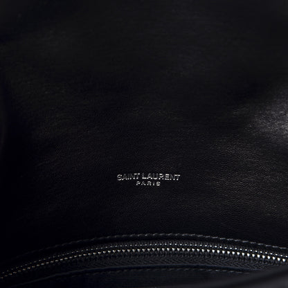Saint Laurent Lambskin Quilted Small Loulou Puffer Monogram Chain Satchel Black 8 of 10