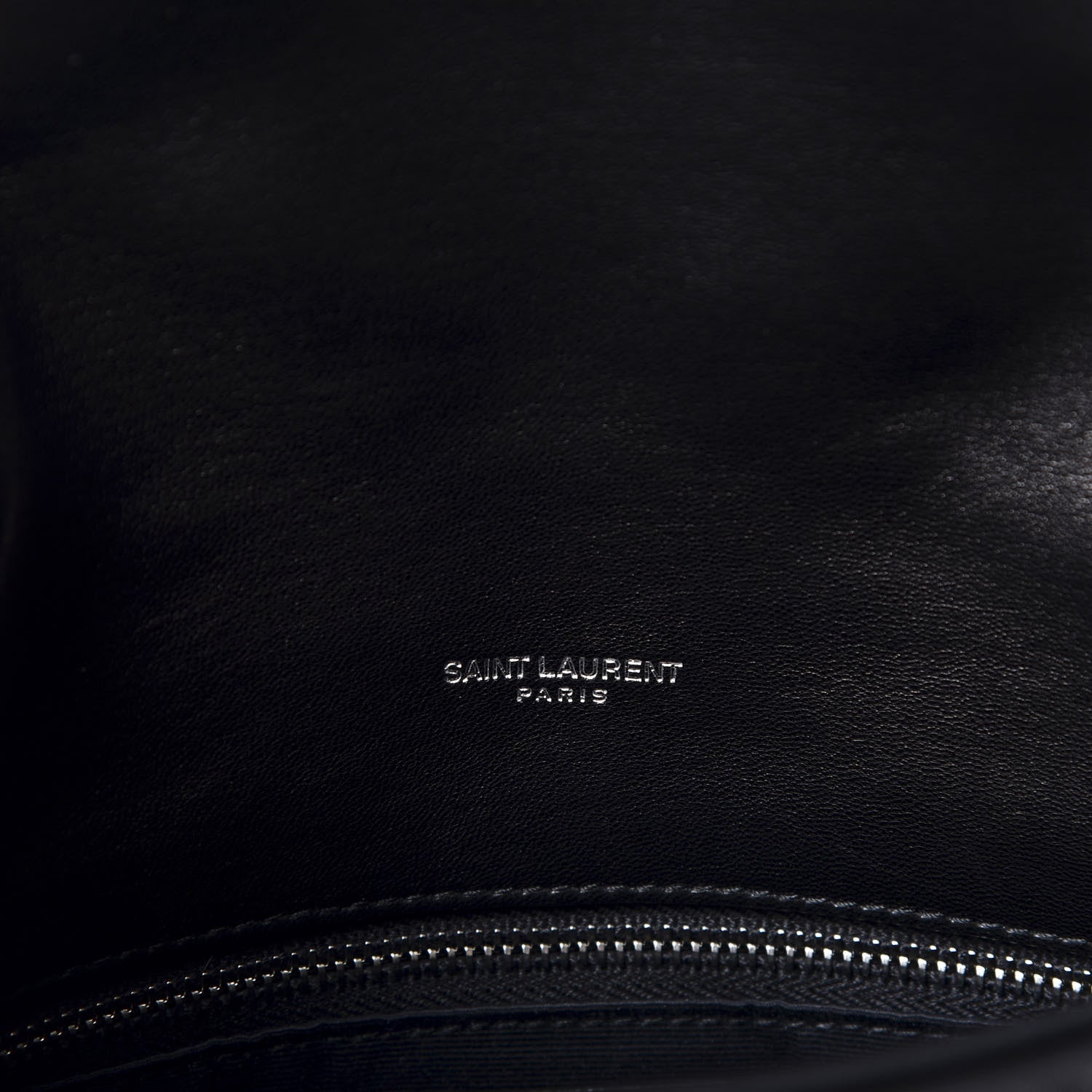 Saint Laurent Lambskin Quilted Small Loulou Puffer Monogram Chain Satchel Black 8 of 10