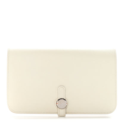 Hermes Evercolor Dogon Duo Wallet White 2 of 14