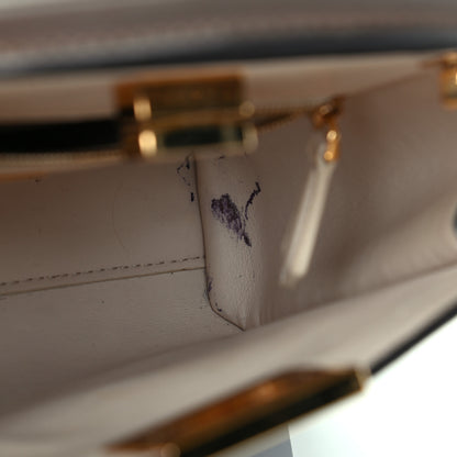 Fendi Vitello Tahiti Burro Bi-Color Medium Peekaboo Iconic Essentially Satchel Maya Camelia Confetto 5 of 7