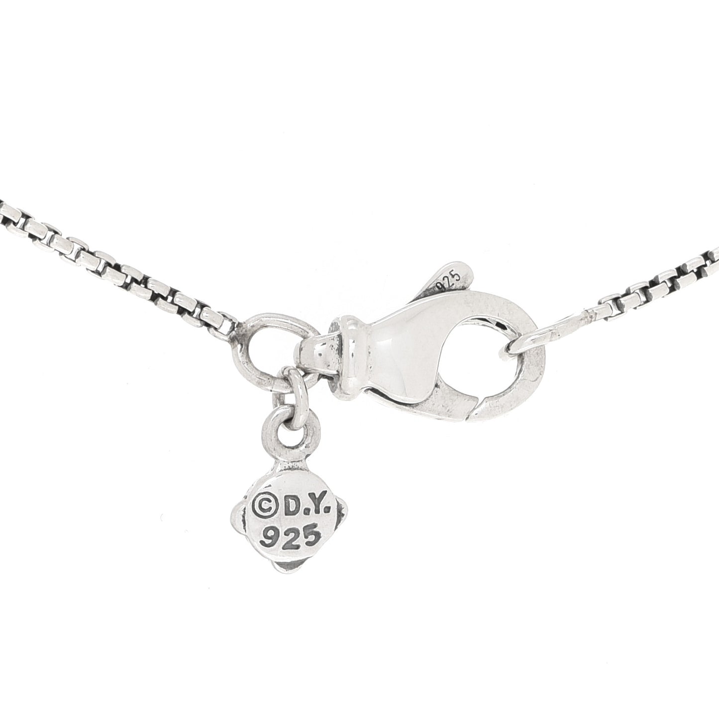 Sterling Silver Pearl 8mm Petite Chatelaine Pendant Necklace