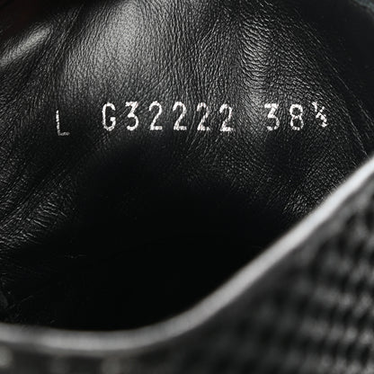 Chanel Tweed Lambskin High Top Sneakers 38.5 Black 12 of 13
