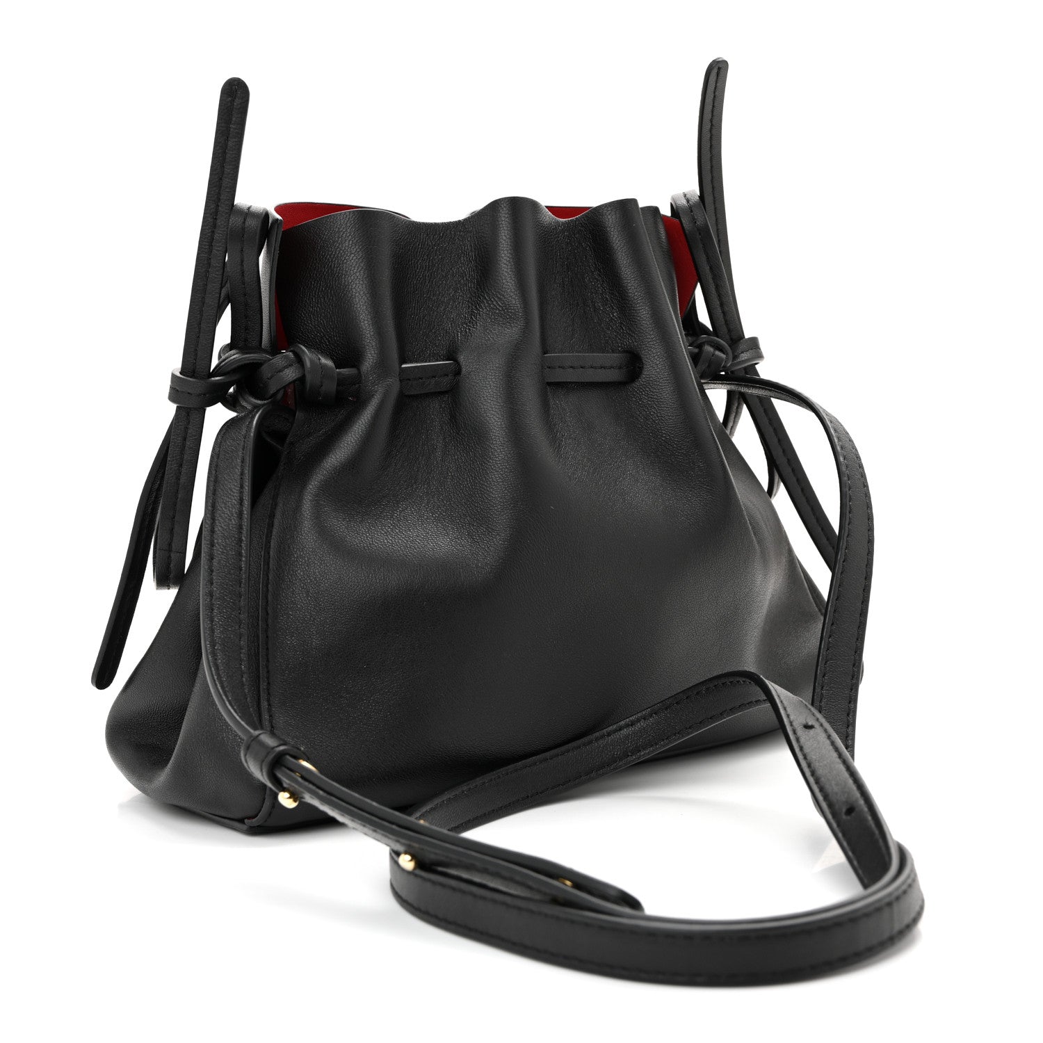 Mansur Gavriel Lambskin Mini Protea Bag Black Flamma 3 of 11