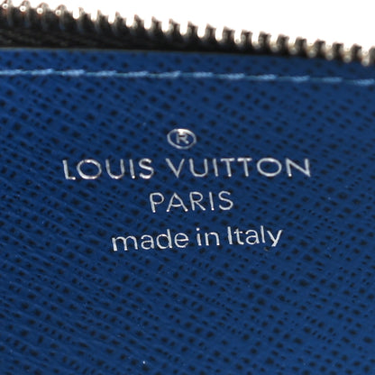 Louis Vuitton Monogram Taiga Coin Card Holder Cobalt 6 of 9