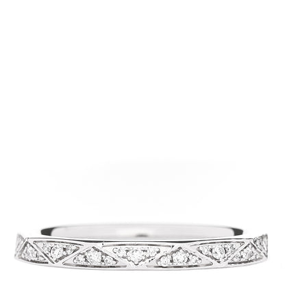 Graff 18K White Gold Diamond Laurence Graff Signature Band Ring 49 4.75 3 of 5