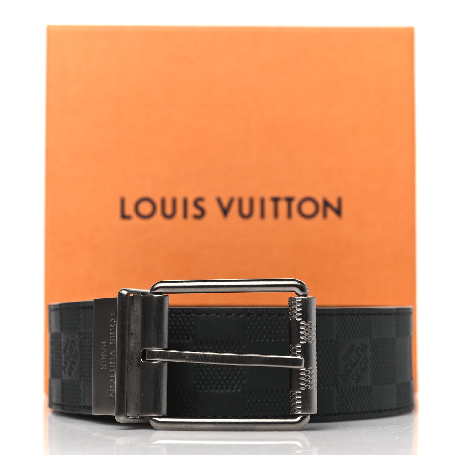 Louis Vuitton Damier Infini 40mm Reversible Belt 100 40 Black Brown 6 of 6