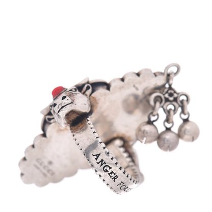 Gucci Sterling Silver Howlite Ring 49 5 3 of 4