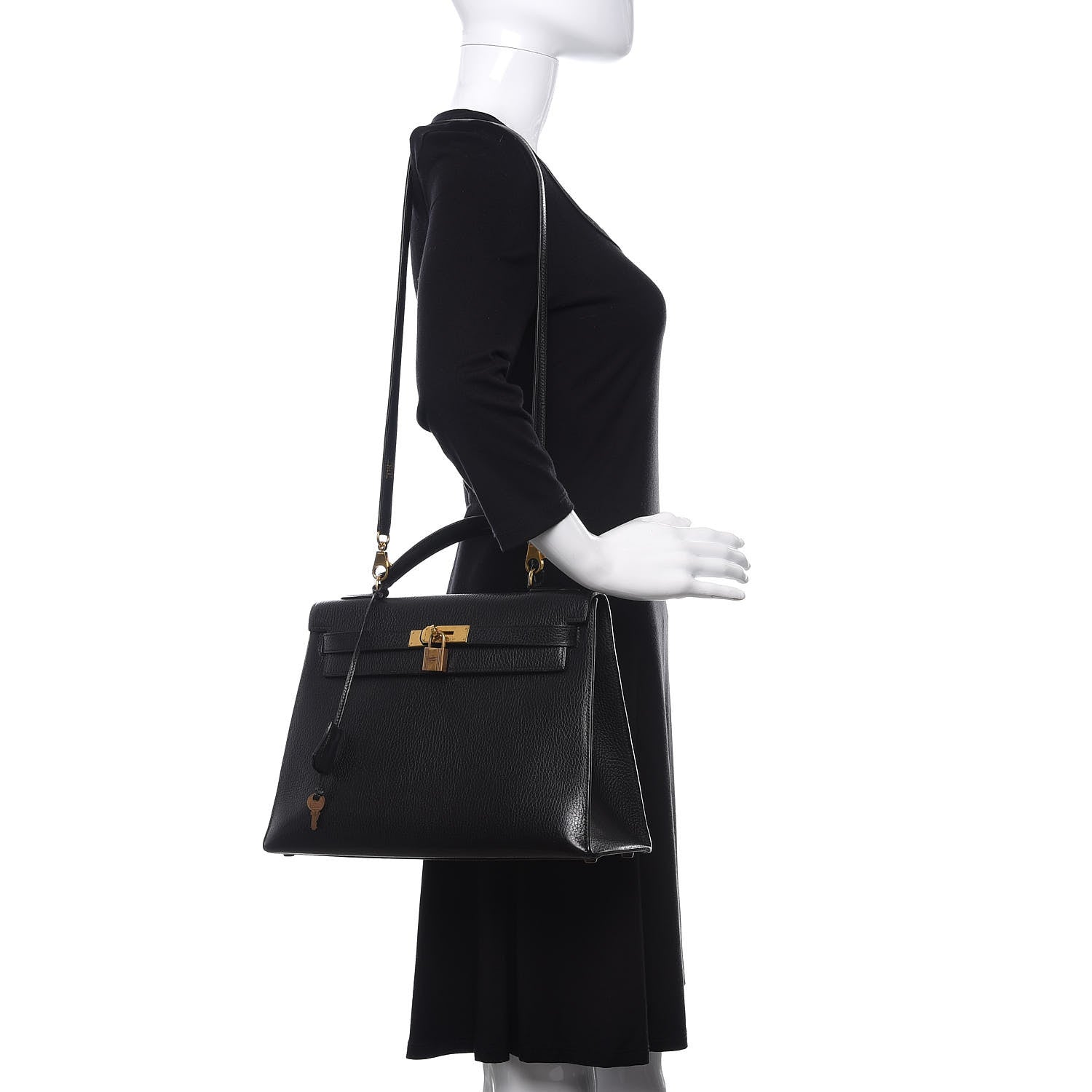 Hermes Ardennes Kelly Sellier 32 Black 2 of 14