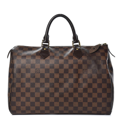 Louis Vuitton Damier Ebene Speedy 35 1 of 17