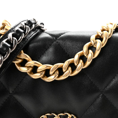 Chanel Lambskin Quilted Medium Chanel 19 Flap Black 8 of 11